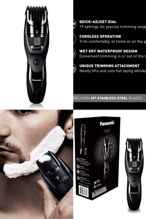 Panasonic Cordless Men's Beard Trimmer With Precision Dial, Adjustable ...