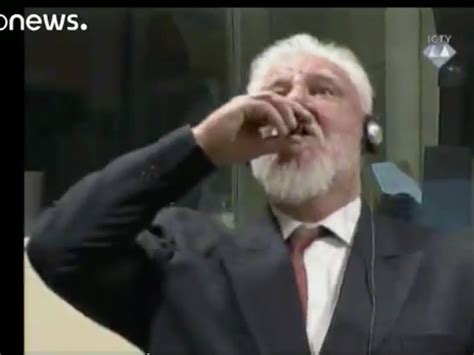 Bosnian War general Slobodan Praljak dead after drinking what he called ...