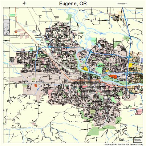 Eugene Oregon Street Map 4123850