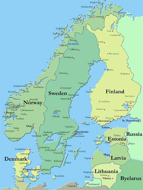 Scandinavia Map • Mapsof.net