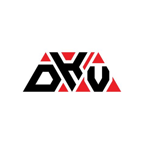 DKV triangle letter logo design with triangle shape. DKV triangle logo ...