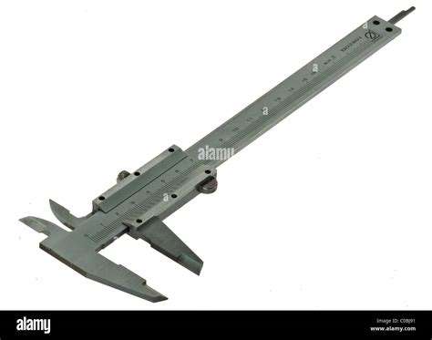 measuring tools used in mechanical engineering. isolated Stock Photo ...