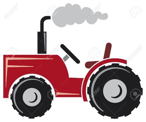 Tractor Cartoon Stock Vector Illustration And Royalty Free Tractor ...