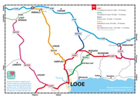 Map of Looe in Cornwall as a free download from ilovelooe.co.uk