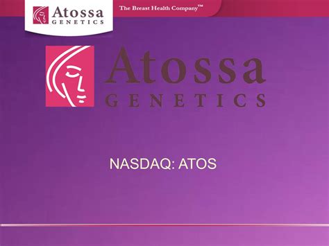 Atossa Genetics (ATOS) On Preliminary Topical Endoxifen Phase 1 Results ...