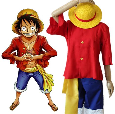 Anime One Piece Monkey D Luffy 2th Generation Cosplay Costume Full Set ...