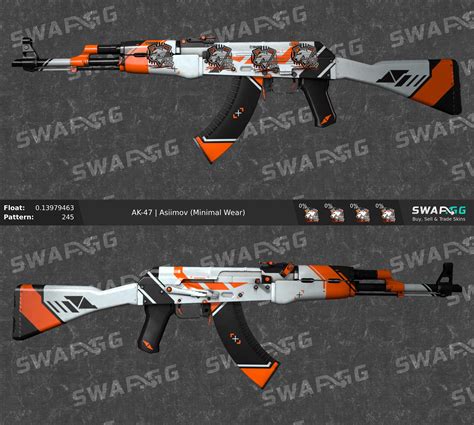 [H] 9 items worth around: 193.40$ (AWP Asiimov BS, AK-47 Asiimov MW ...