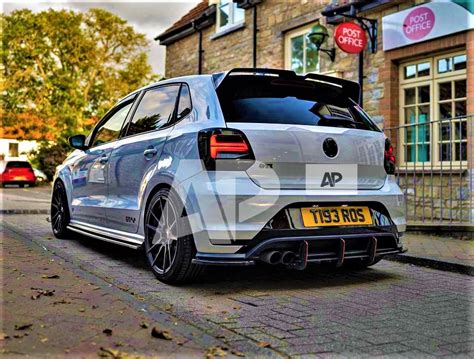 Volkswagen Polo MK5 6R 6C Oettinger Style Spoiler Gloss Black (2009 ...