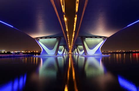 Al Garhoud Bridge, Dubai, UAE - GVA Lighting