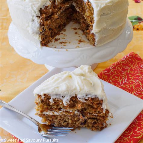 Carrot Cake with Cream Cheese Frosting – Sweet and Savoury Pursuits