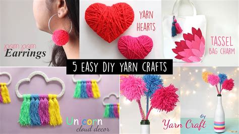 5 Cute and Straightforward Yarn Crafts | Handmade Crafts - Crafting Course