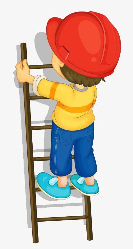 Little boy climbing a ladder Yoga For Kids, 4 Kids, Children, Cartoon ...