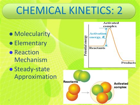 CHEMICAL KINETICS: 2 Molecularity Elementary Reaction