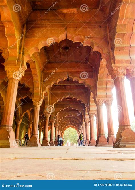 Colourful Old Architecture Inside Red Fort in Delhi India during Day ...