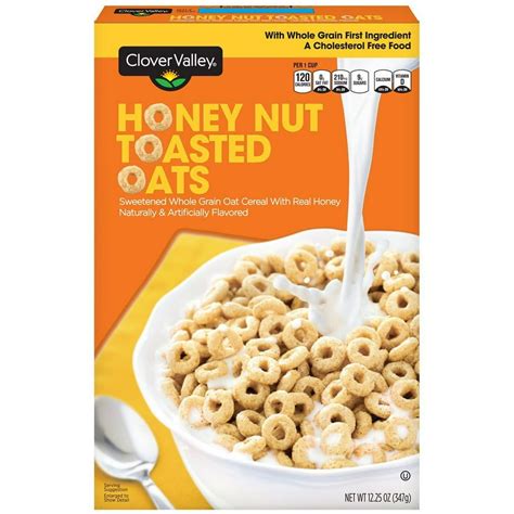 A Product of Clover Valley Honey Nut Toasted Oats Cereal - Pack of 3 ...