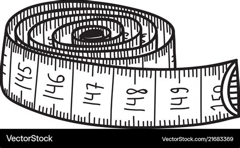 Measuring tape Royalty Free Vector Image - VectorStock