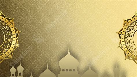 Marketing Religion Islamic Poster Golden Abstract Powerpoint Background ...