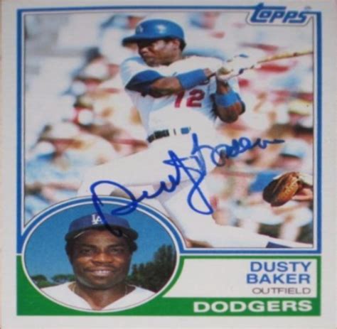 Dusty Baker Autographs and Memorabilia | Sports, Baseball