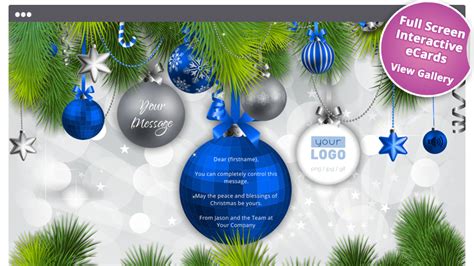 Christmas eCards for Business | Electronic Xmas Holiday Cards