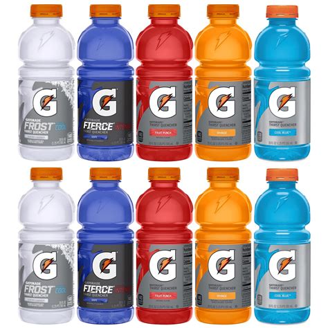 Gatorade Thirst Quencher Sports Drink 5 Flavors Variety Pack, 20 Fl Oz ...