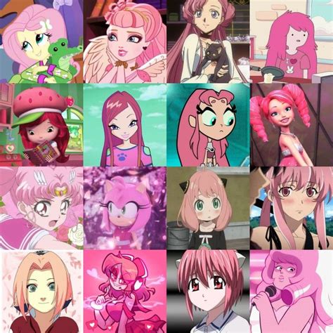 pink hair characters | Pink hair anime, Hot pink hair, Characters with ...