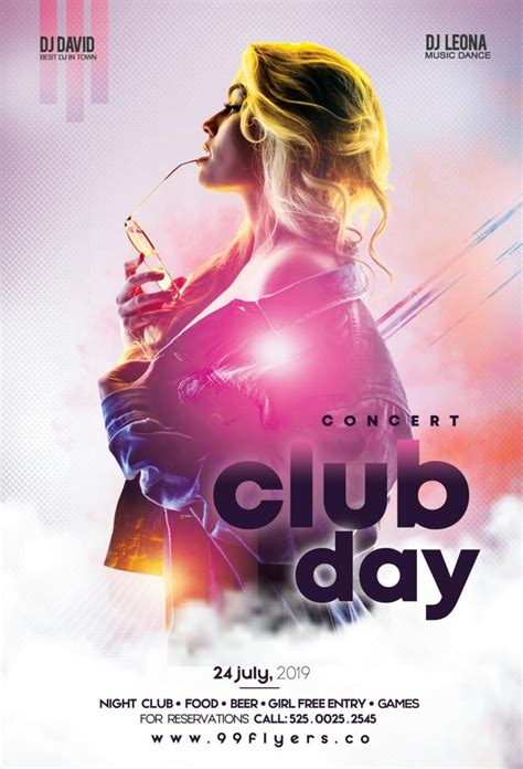 Free Club Day Party Free Psd Flyer Template Stockpsd Club Promo Flyer ...