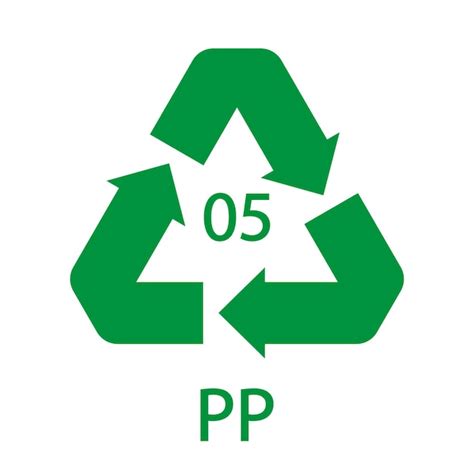 Premium Vector | Plastic recycle symbol PP 5 vector icon