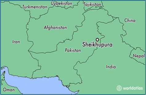 Geographical map of District Sheikhupura, Pakistan | Download ...