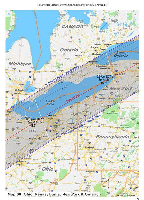 2024 North American Eclipse Totality Map - Lesly Novelia