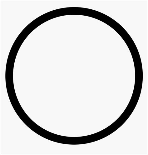 Black Circle Black And White Clip Art - Circle Outline Png, Transparent ...