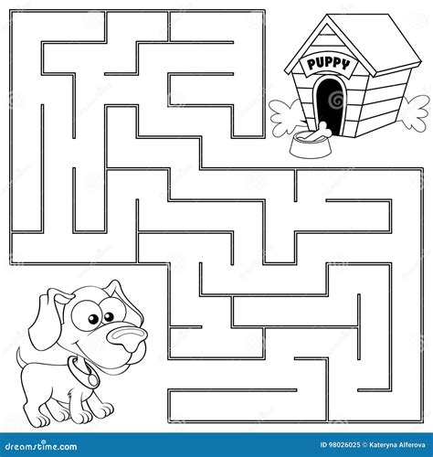 Labyrinth Maze Game With Solution. Find The Turtle Cartoon Vector ...