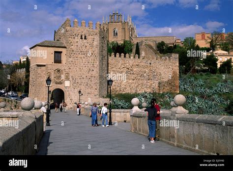 spain, toledo, san martin bridge Stock Photo - Alamy