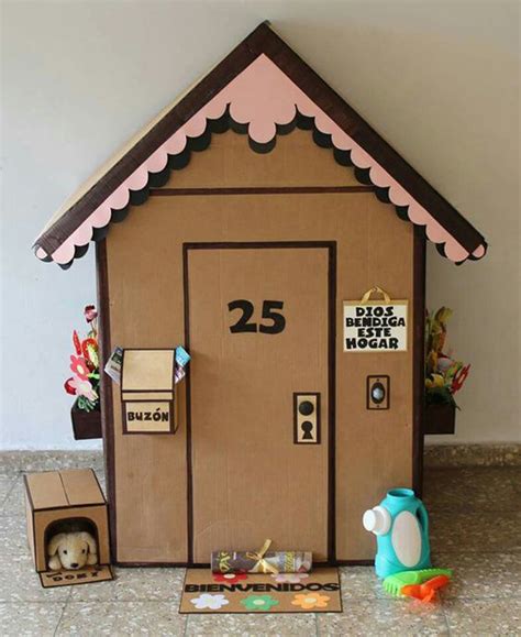 20 Awesome Cardboard Playhouse Design For Kids | HomeMydesign