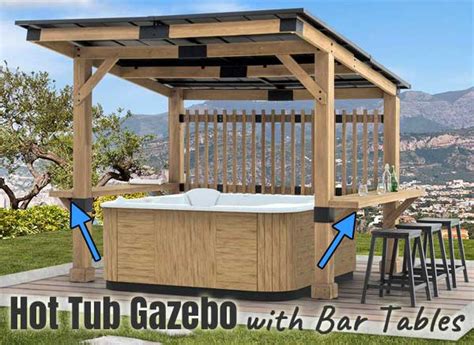 Hot Tub Gazebo With Bar: Turn Your Spa into a Swim-Up Bar