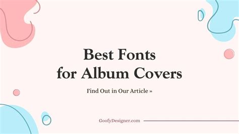 26 Fonts for Album Covers That Will Rock the World