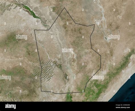 Hiiraan, region of Somalia Mainland. High resolution satellite map ...