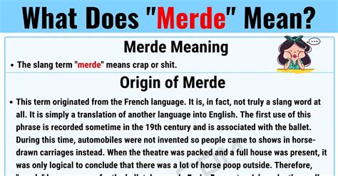 Merde Meaning: What Does the Slang Term "Merde" Mean? • 7ESL