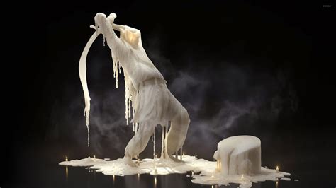 Melting wax sculpture wallpaper - Artistic wallpapers - #19436