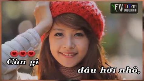 Karaoke HD Nhỏ Ơi - YouTube