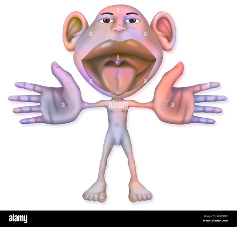 Somatosensory homunculus Cut Out Stock Images & Pictures - Alamy