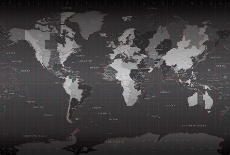 Digital World Map Wallpaper Hd