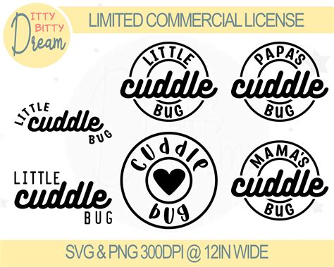 Cuddle Bug Svg File Cuddle Bug Png File Cuddle Bug Wording - Etsy