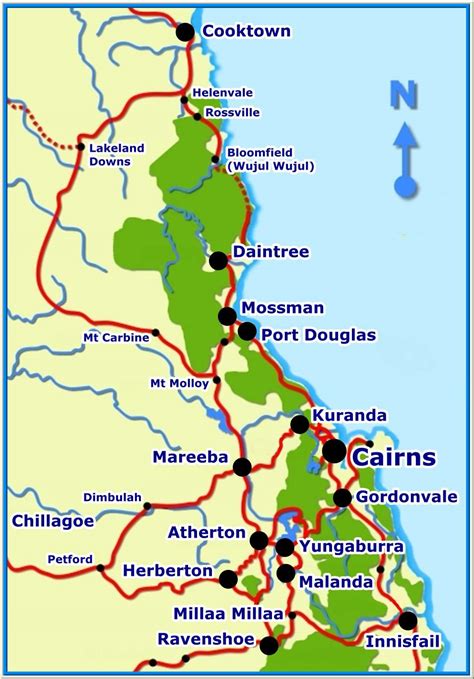 Cairns Region Map