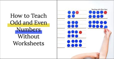 How to Teach Odd and Even Numbers without Worksheets