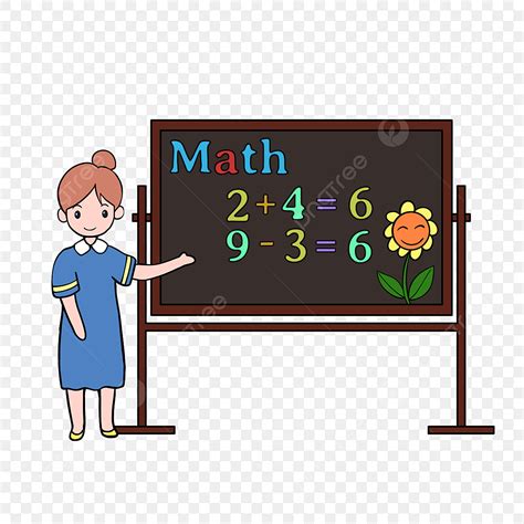 Math Teachers Clipart Transparent Background, Math Clipart Cartoon ...