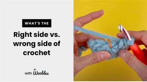 The right side vs. wrong side of crochet | Right side, Siding, Learn to ...