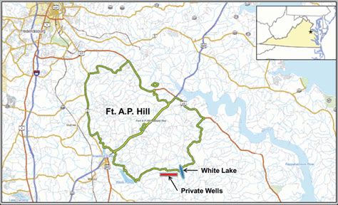 Vicinity map for Fort A.P. Hill, modified from EA (2006a) (Color figure ...