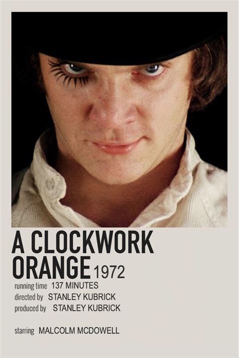 a clockwork orange | Indie movie posters, Movie posters minimalist ...