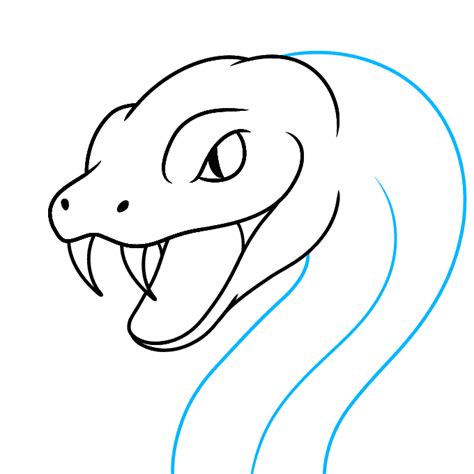 How to Draw a Snake Face and Head - Really Easy Drawing Tutorial