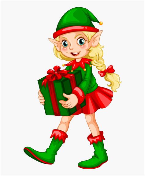 Gifs Tubes De Natal - Christmas Elf Clipart Free, HD Png Download - kindpng